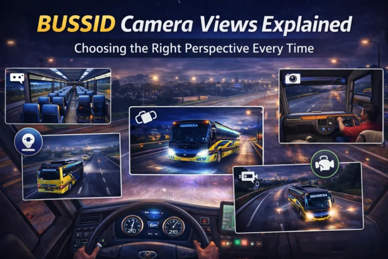 Bus simulator Indonesia APK MOD Camera Views